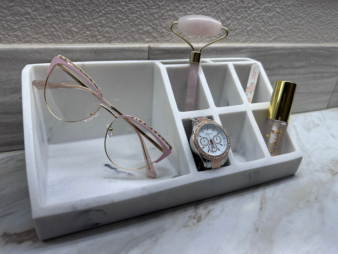 PRE SALE - Light Pink + Gold Cat Eye Blue Light Blocking Glasses